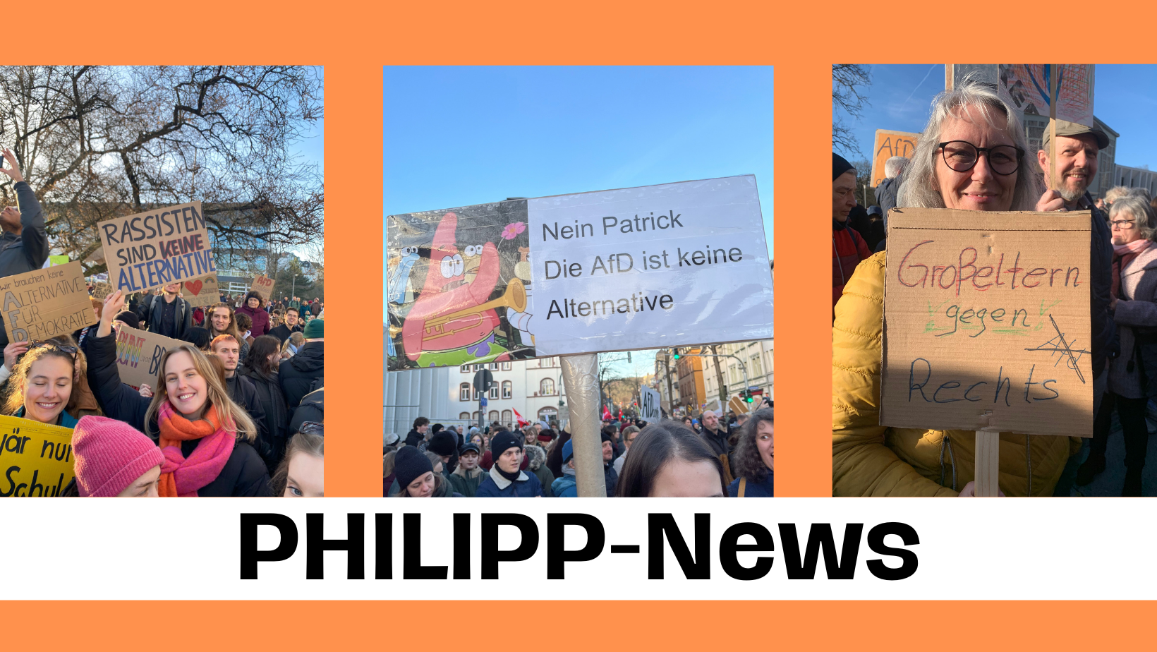PHILIPP-News: „Wir wollen in unserer Demokratie alt werden“ – Demo gegen Rechts