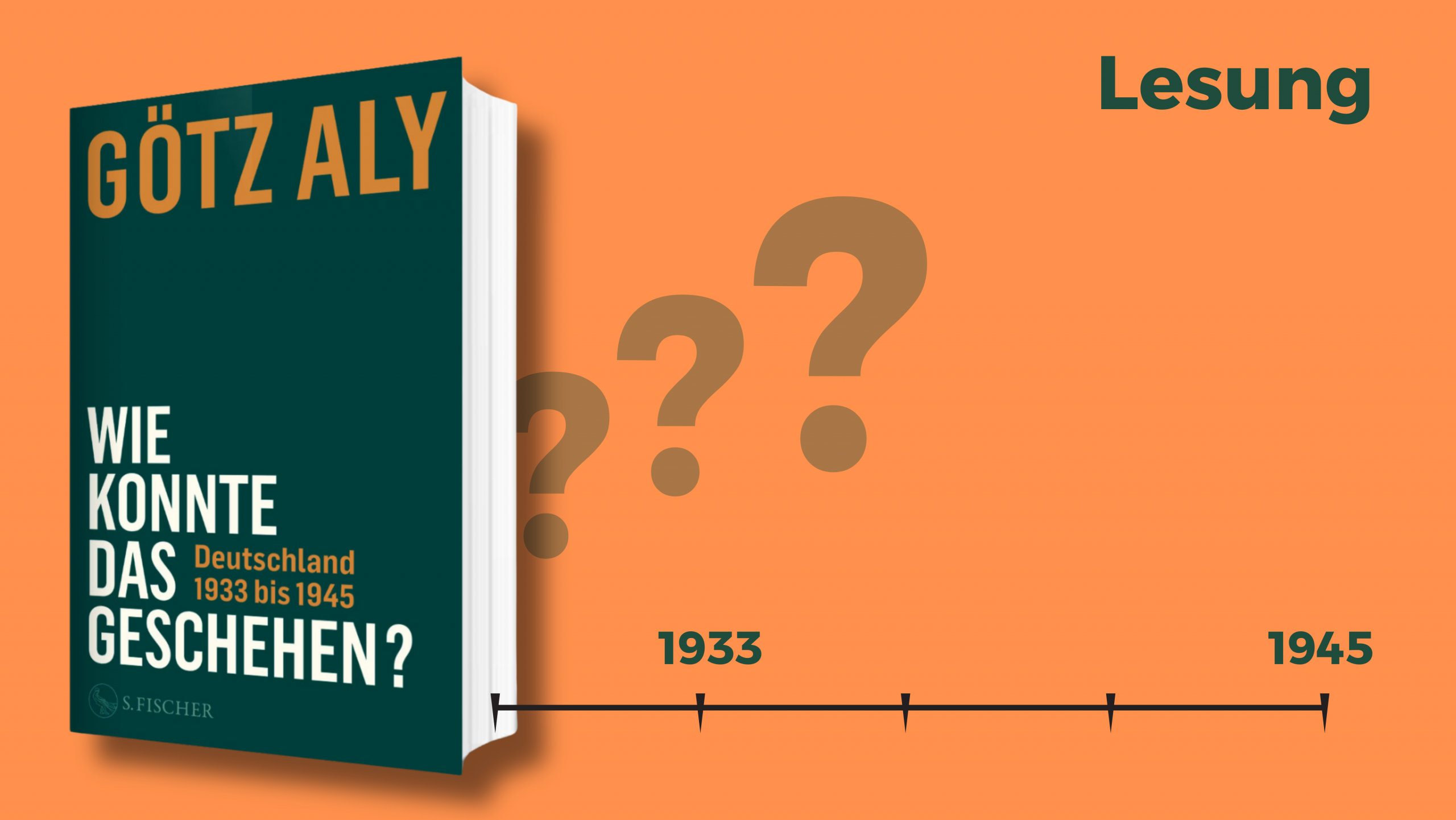 Buchvorstellung Götz Aly: „Wie konnte das geschehen – Deutschland 1933 – 1945“