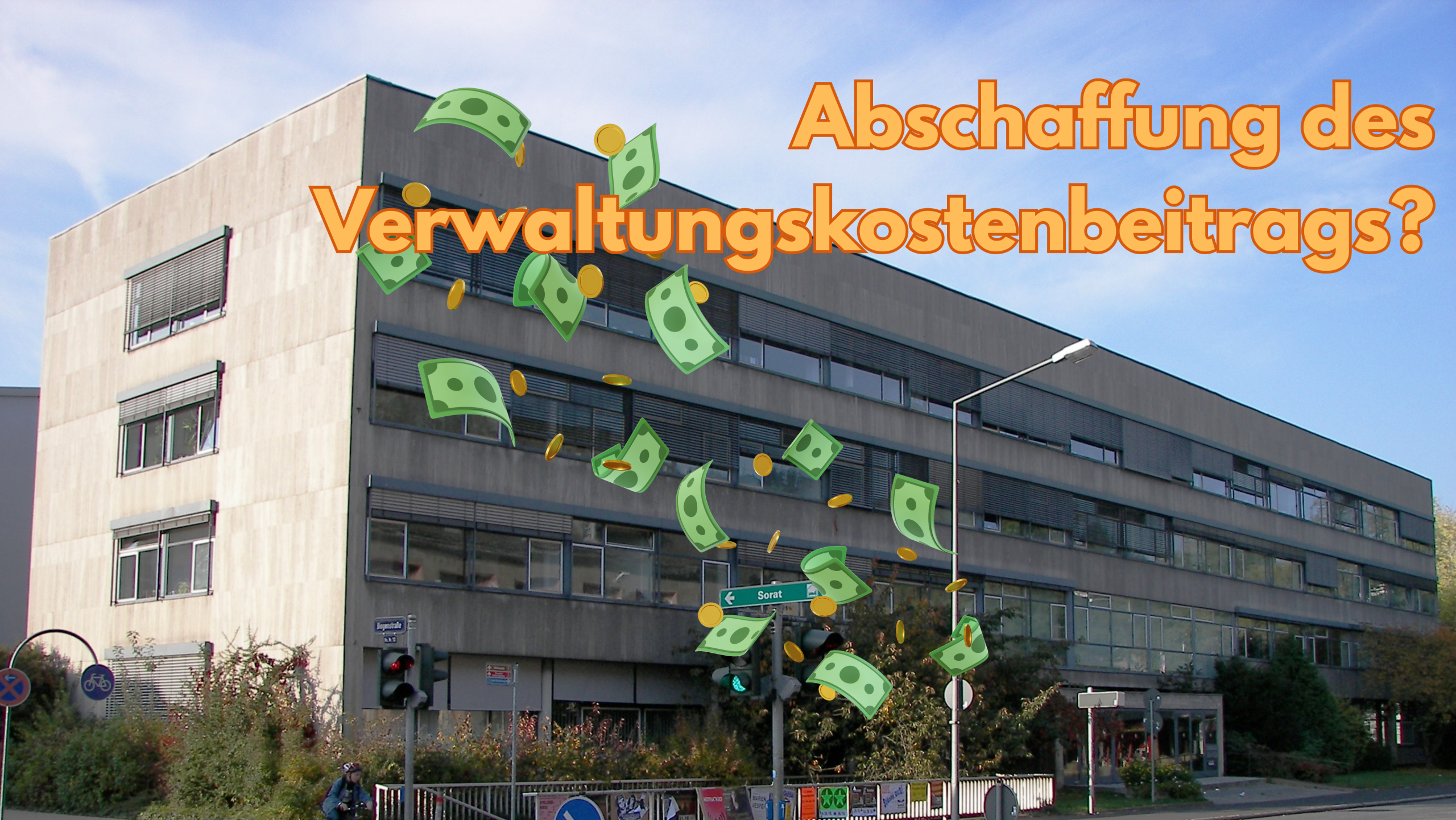 Marburger Studierende fordern Abschaffung des Verwaltungskostenbeitrags