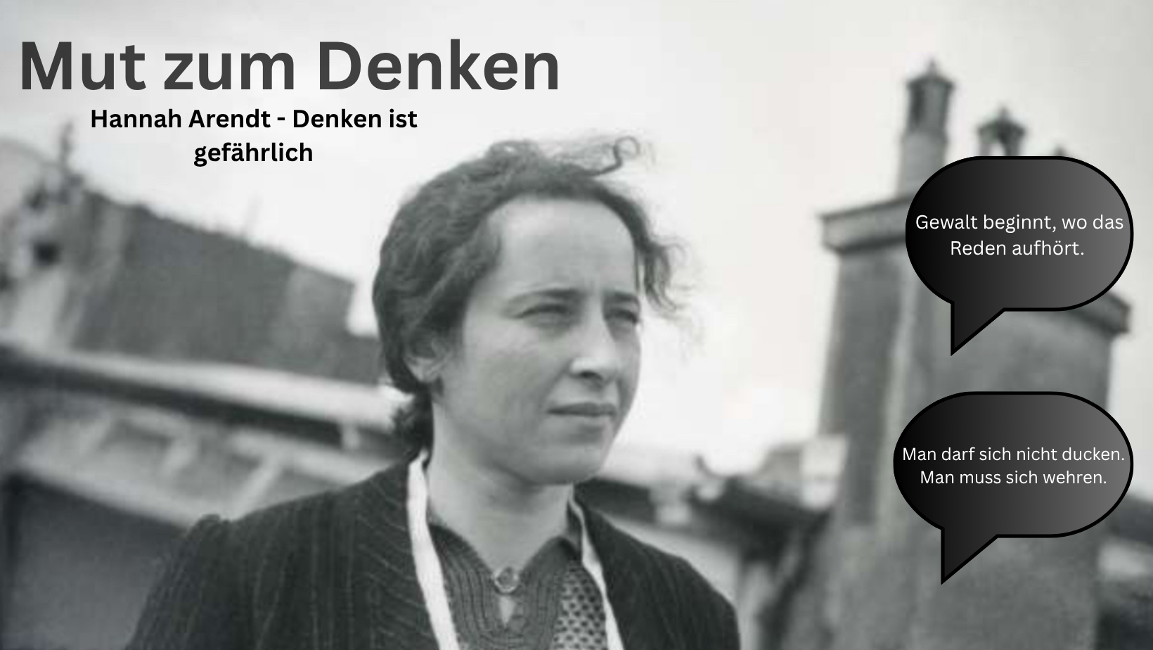 Eine Stimme gegen die Dunkelheit