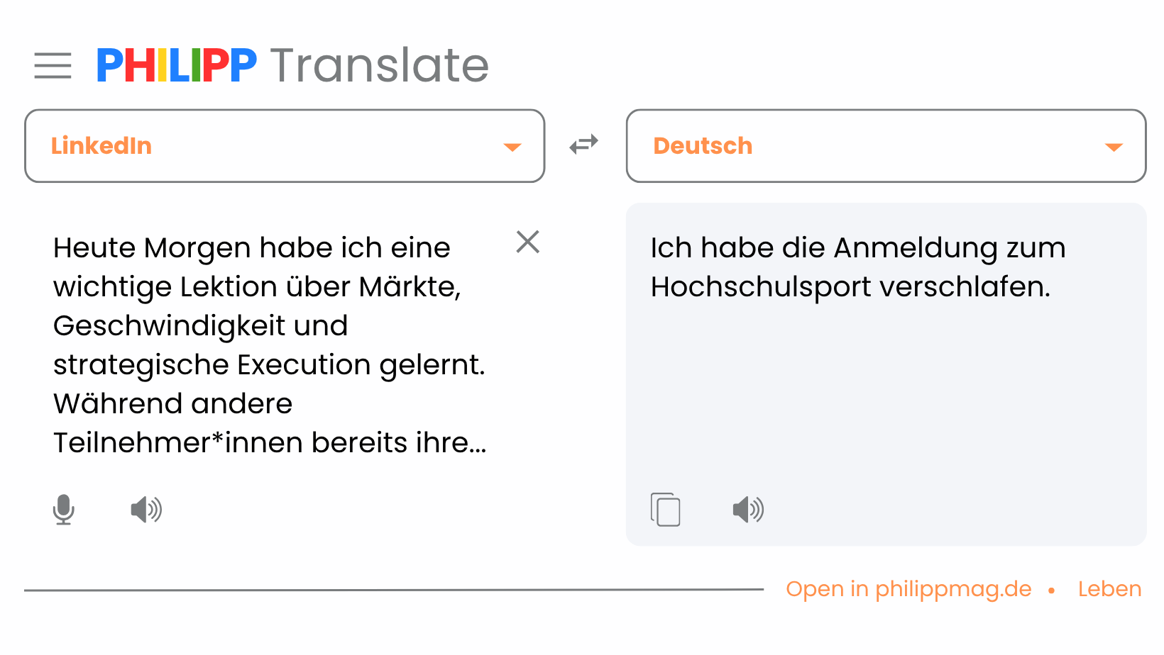 Studi-Alltag trifft auf LinkedIn Jargon
