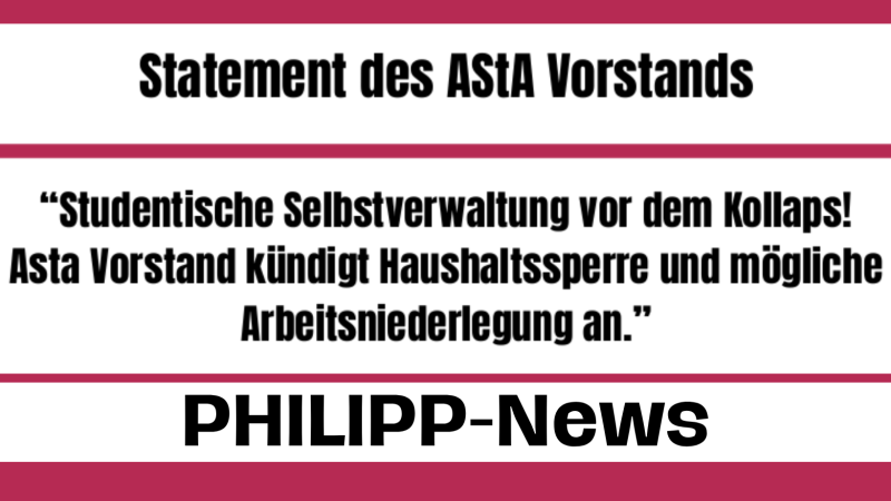 „Blockade unserer Arbeit“: AStA kündigt Haushaltssperre an