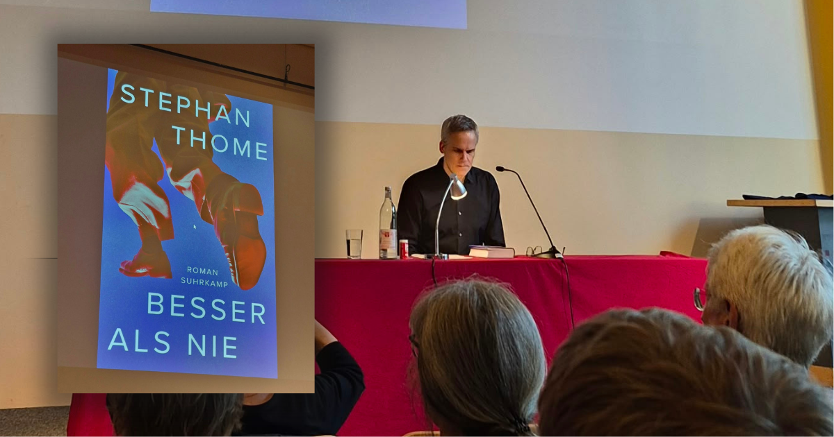 Traditionen überdenken – BESSER (spät) ALS NIE: Eine Lesung mit Stephan Thome